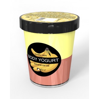 Крем-йогурт двухцветный "Банан". 210 г  MILV