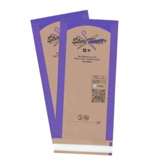 Пакеты комбинированные фиолетовые 75*150 фиолетовые STERITIMER